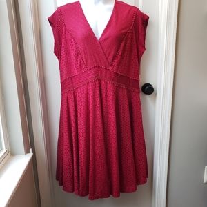 Crochet Cranberry Dress